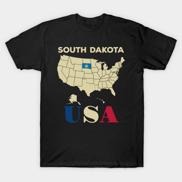 South Dakota T-Shirt by Cuteepi